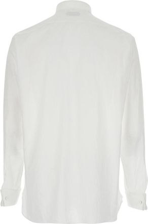 Tom Ford Mens Long-Sleeved Shirt White Cotton