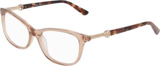 Anne Klein Womens Ak5125 204 Eyeglasses Frame In Taupe Crystal
