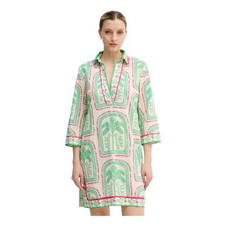 Lola Casademunt Mini Jurk - Dames - Jurken - Veelkleurig - Maat: S Katoen