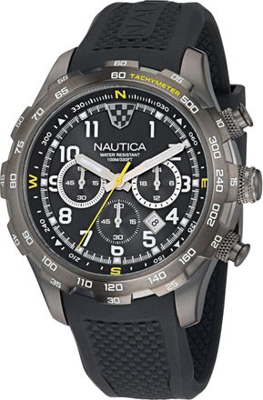 Nautica Nst Chronograph Watch With Silicone Strap