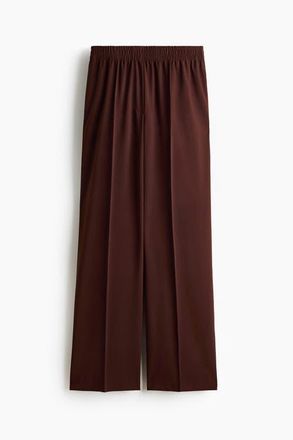 H&M Crease-leg Trousers in Brown at Nordstrom, Size Xx-Small