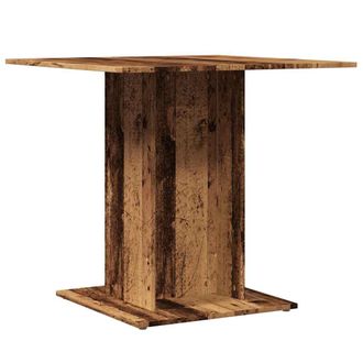 vidaXL Vidaxl - Mesa De Comedor Madera De Ingenier&iacute;a Envejecida 80x80x75 Cm