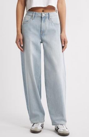 BP. Mid Rise Baggy Barrel Jeans in Millie Wash at Nordstrom Rack, Size 32