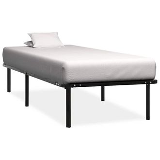 vidaXL Giroletto Nero In Metallo 100x200 Cm - Vidaxl