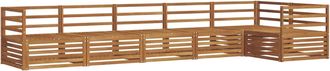 vidaXL Conjunto De Sof&aacute;s De Exterior 6 Uds. Natural Vidaxl