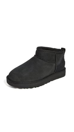 UGG Womens Classic Ultra Mini Winter Boots, Black, 5 UK
