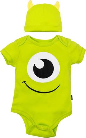 Disney Winnie the Pooh One Piece Bodysuit and Hat Set in Lime Green Mike at Nordstrom, Size Newborn