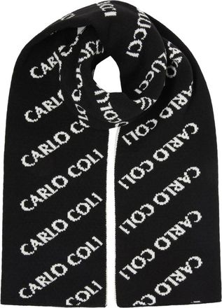 Carlo Colucci Accessoires, Heren, Zwart, ONE Size, Wol, Gebreide Sjaal