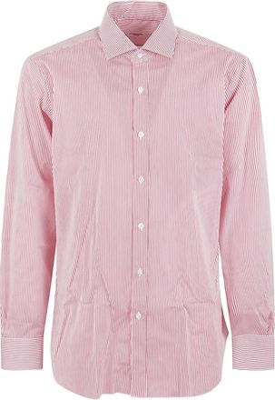 Barba Camicia in cotone - Rosso