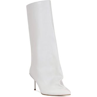 Azalea Wang Couture Crazy Pointy Toe Knee High Boot in Bone at Nordstrom Rack, Size 7.5
