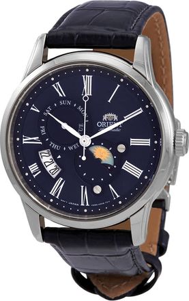 Orient Sun and Moon Automatic Blue Dial Mens Watch RA-AK0011D10B