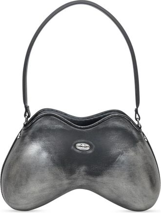 Diesel Double-D Schoudertas - Dames - Schoudertassen - Zwart - ONE Size - Leer - Tassen