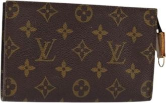 Louis Vuitton Pre-owned Vintage Canvas Clutch - Dames - Vintage Clutch - Bruin - ONE Size - Vintage