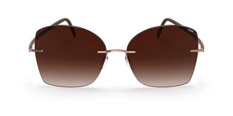 Silhouette Terranea Rimless 8193/75 3530 Mens Sunglasses Gold Size 55