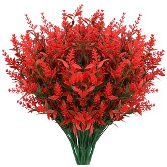 OEM Flores Artificiales Zoelnic (8 Ramos) - Flores Artificiales De Lavanda - Flores Decorativas Para Exteriores, Resistentes A Los Rayos Uv, Para Decorar 