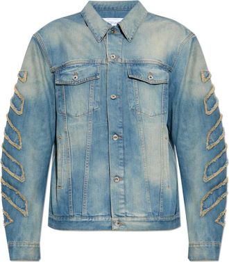 Off-white Hombre, Chaquetas, Azul, Talla: L