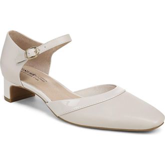 Life Stride Leighton Ankle Strap Pump in Bone at Nordstrom, Size 8.5