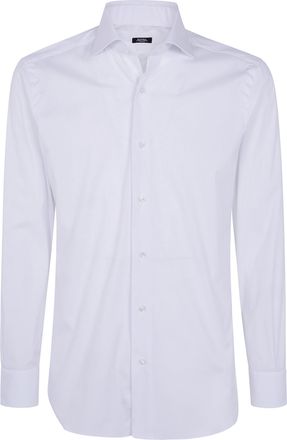 Barba Shirt Classic Stretch 099 White
