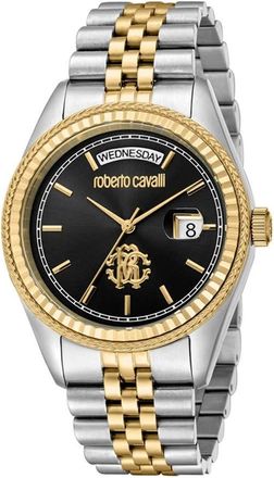 Roberto Cavalli Classic Quartz Black Dial Mens Watch RC5G091M0065