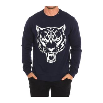 Plein Sport Heren, Sweatshirts & Hoodies, Blauw, Maat: M Katoen