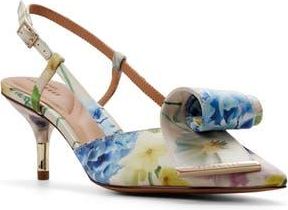 Ted Baker Romy Pointed Toe Slingback Pump in Pastel Multi at Nordstrom Rack, Size 6.5