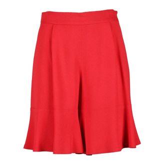 L'autre Chose Chique Acetaat Viscose Shorts - Dames - Korte Broeken - Rood - XS - Korte Broeken