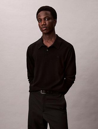 Calvin Klein Jersey Polo De Lana Merino