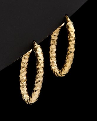 Italian Gold, Inc 14K Italian Gold Oval Hoops