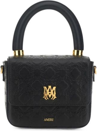 Amiri Tassen, Dames, Zwart, ONE Size, Leer, Micro MA Bag