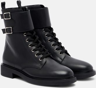 Gianvito Rossi Ripley leather combat boots