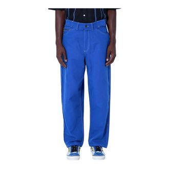Vans Wide Trousers, male, Blue, Size: W32 Oxford Five Pocket Pants