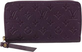 Louis Vuitton Monogram Empreinte Orb Purple Monogram Empreinte Long Wallet (Bi-Fold) (Pre-Owned)