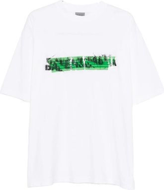 Balenciaga Tape-effect Logo T-shirt