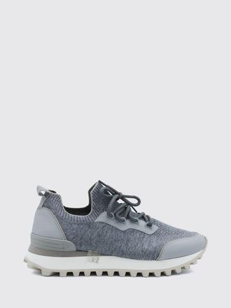 Eleventy Low Top Wool Blend Trainers with Serrated Sole