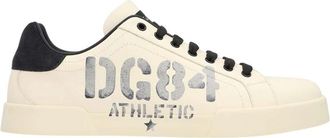 Dolce & Gabbana Off White Graphic Portofino Sneakers