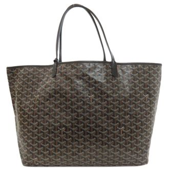 Goyard Black Brown Coated Canvas Tote Bag (Pre-Owned)