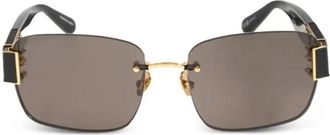 Linda Farrow Sun Zonnebrillen - Dames - Zonnebrillen - Zwart - 57 MM - Accessoires