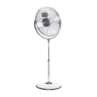 Tristar Ve-5975 Ventilador De Pie Met&aacute;lico Con 45 Cent&iacute;metros De Di&aacute;metro, 3 Velocidades, Motor De Cobre, &Aacute;ngulo Ajustable 130&deg;, 62.32 Db, Asa Integrada, Altu