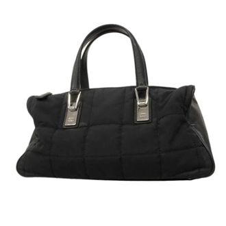 Chanel Pre-owned Handbags, female, Black, Size: ONE SIZE Pre-owned Vintage Nylon Handbag