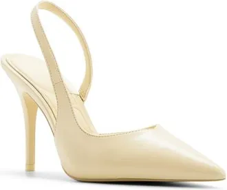 Aldo Amilie Pointed Toe Slingback Sandal in Light Yellow at Nordstrom, Size 7.5