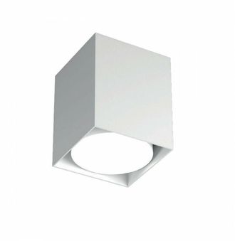 Top-Light Plafoniera moderna top light plate 1129 pl10 gx53 led metallo lampada soffitto, finitura metallo bianco