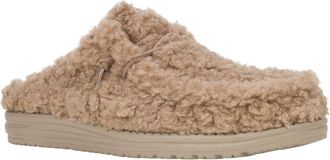Hey Dude Wally Faux Shearling Slipper in Timber Wolf at Nordstrom, Size 14