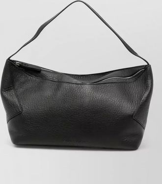 STUDIO NICHOLSON leather fold detail shoulder bag