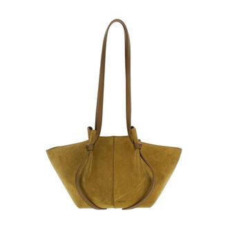 Yuzefi Sealed Suede Tote - female - Yuzefi - Shoulder Bags - Green - ONE SIZE - Bags