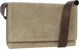 Prada Pre-owned Vintage Schoudertas - Dames - Vintage Schoudertas - Beige - ONE Size - Su&egrave;de - Vintage