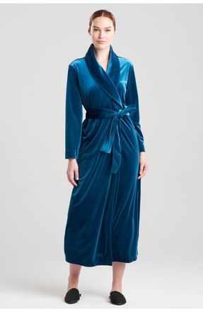 Natori Natalie Robe in Midnight Teal at Nordstrom, Size Medium