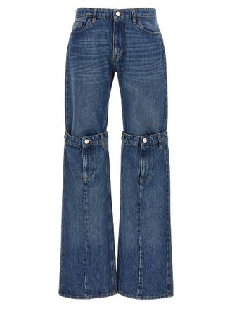 Coperni Womens Open Knee Jeans