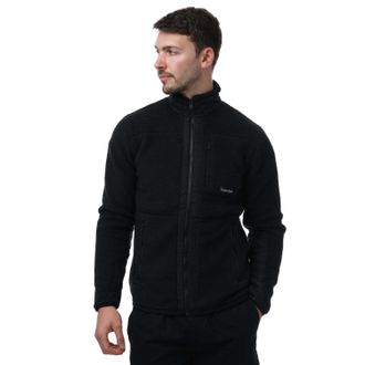 Timberland Mens Mix Media Sherpa Fleece in Black - Size Small