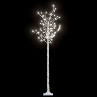 vidaXL &Aacute;rbol De Navidad Led Blanco Fr&iacute;o Sauce Interior Exterior 1,8 M Vidaxl