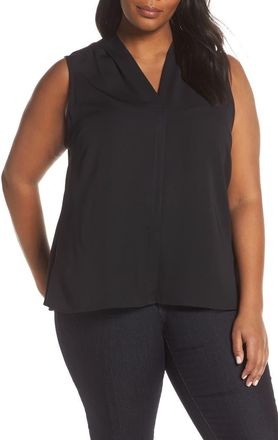 Nic+Zoe Day To Night Tank in Black Onyx at Nordstrom, Size 1X